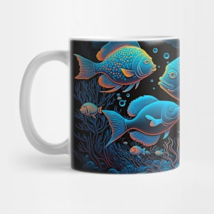 Underwater World 70's style Mug